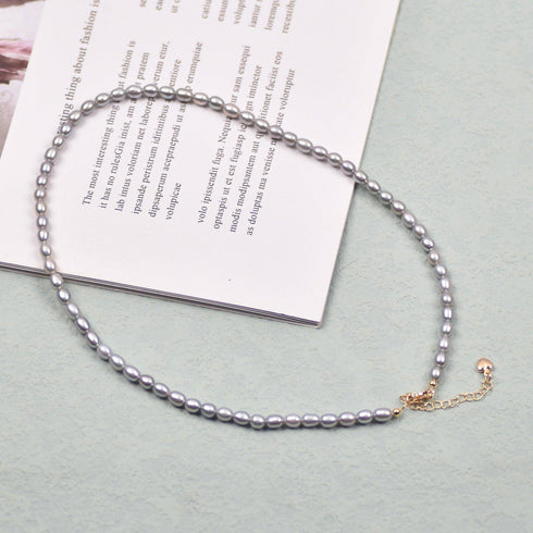 MultiColor Rice Freshwater Pearl Necklace - House Of Pearls